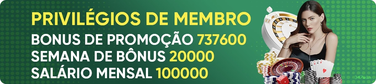 Métodos de pagamento aceitos na 347win